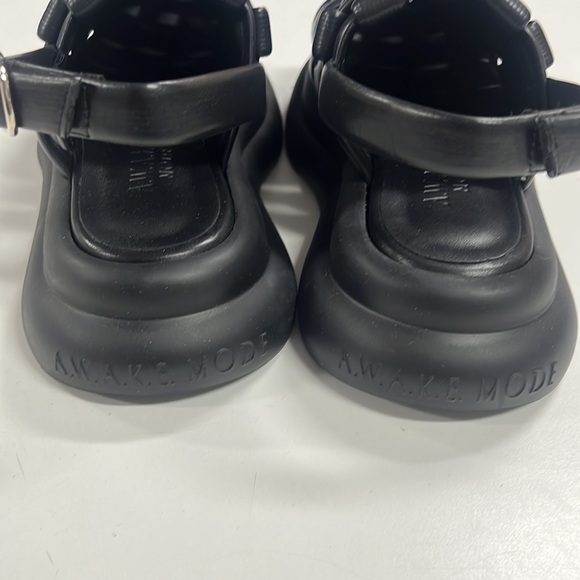 A.W.A.K.E. MODE Women's Wilma Chubby Sport Mule in Black new 6 - Picture 6 of 6